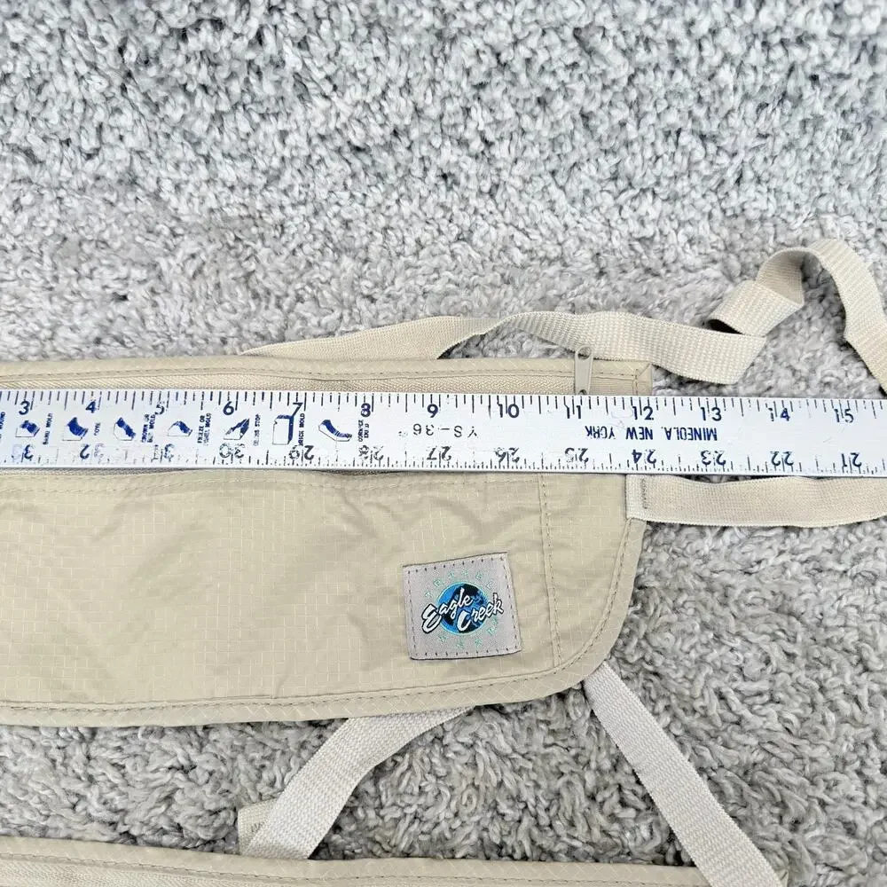 Eagle Creek Travel Gear Money Belt Hidden Pocket Zipper Pouch Adjustable Strap 2